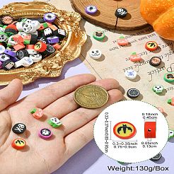 200 Stück 2 Stile Halloween handgefertigte Polymer Clay Perlen&nbsp;CLAY-CJ0001-86