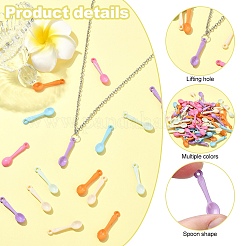 100 шт. Непрозрачные акриловые подвески&nbsp;OACR-YW0001-96