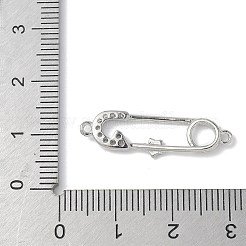 Шармы-соединители из латуни с микропаве из кубического циркония KK-Q091-03P