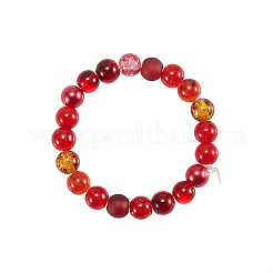 200шт 10 стиля diy наборы стеклянных круглых бусин DIY-CJ0001-97