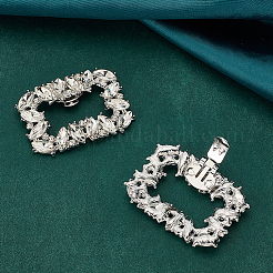 Зажимы для обуви из хрусталя и хрусталя из сплава&nbsp;FIND-WH0021-88P