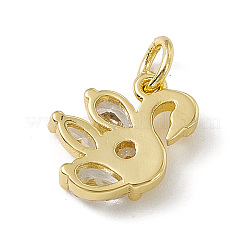 Латунные микро проложить кубического циркония подвески ZIRC-F132-09G