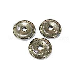 Пончик / пи диск из натурального пирита подвески G-I125-33A