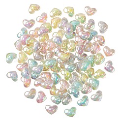 150шт 5 цвета прозрачные акриловые бусины TACR-LS0001-09