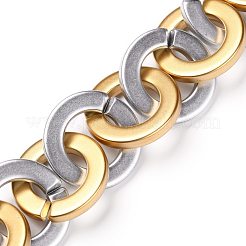 Непрозрачные акриловые цепи Роло ручной работы AJEW-JB00847