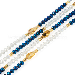 Chaînes de taille ajustables en perles de verre pour femmes&nbsp;AJEW-TA0005-78A