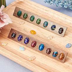 30 шт. кабошоны ручной работы в технике миллефиори-лэмпворк LAMP-SC0001-12