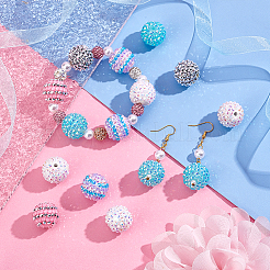 Бусины со стразами из смолы&nbsp;RESI-PH0001-81B