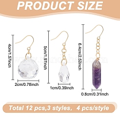 Серьги-подвески из нержавеющей стали 304&nbsp;EJEW-GO00001