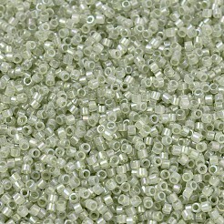 MIYUKIデリカビーズ  シリンダー  日本製シードビーズ  11/0  （db1765)輝くセロリの裏地オパールab  1.3x1.6mm  穴：0.8mm  約2000PCS /ボトル  10 G /ボトル&nbsp;SEED-JP0008-DB1765