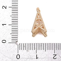 Messing micro pave klare zirkonia anhänger&nbsp;KK-D265-06G