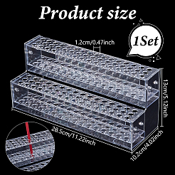 2-lagiger Stifthalter aus Acryl mit 96 Löchern&nbsp;AJEW-WH0609-807