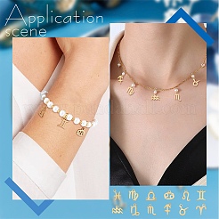 24 шт. 12 стиля 12 созвездия ручная полировка подвески из нержавеющей стали 304&nbsp;STAS-SC0004-55