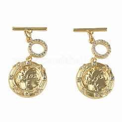 Латунные застежки-молнии из прозрачного кубического циркония KK-N233-242