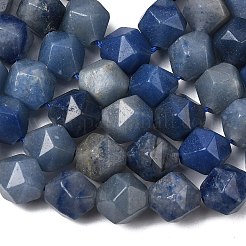 Природные голубые авантюрин бисером пряди G-Z119-A38-03