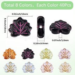 320 Stück Acrylperlen in 8 Farben&nbsp;OACR-SC0002-66