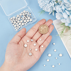 80 шт. 4 стиля латунные распорные бусины для стоек KK-PH0006-86