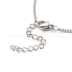 Устойчивые к потускнению 316 хирургическая нержавеющая сталь коробки цепи браслеты изготовление X-AJEW-JB01065