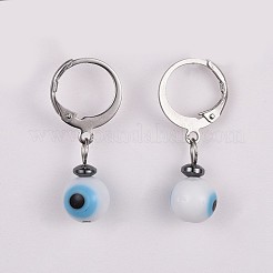 Серьги с подвеской в технике лэмпворк EJEW-JE03313-01