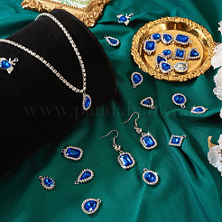 27 шт. 9-х стилевые подвески из сплава стекла ALRI-TA0001-31