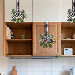 4 шт. подвесное украшение для двери в виде искусственного листа&nbsp;HJEW-OC00325