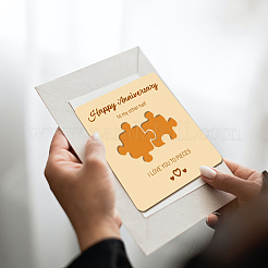 Деревянные памятные открытки WOOD-WH0040-004