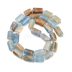 Natürliche blaue Calcit Perlen Stränge&nbsp;G-F836-B01-01