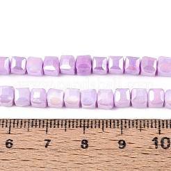 Антикоррозийные гальванические стеклянные бусины&nbsp;GLAA-T025-4mm-10E