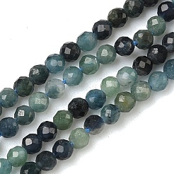 Brins de perles de tourmaline bleue naturelle&nbsp;G-B168-A06-2mm