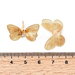 Серьги-гвоздики из циркония EJEW-F391-04G