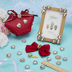 30шт латунь со стеклянными пришитыми стразами&nbsp;FIND-FG0004-73B