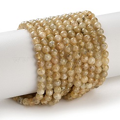 Бусины из натурального желтого граната&nbsp;G-Z129-C01-5mm-01