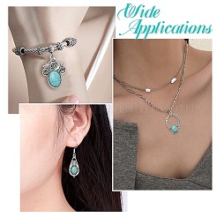 20 шт. 20 стиля тибетского стиля сплав паве синтетическая бирюза подвески и многорядные звенья фурнитура комплекты FIND-CJ0004-25