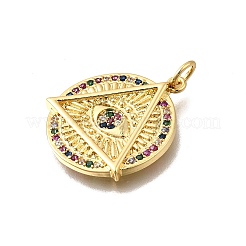 Латунные микро проложить кубического циркония подвески&nbsp;KK-F899-17G