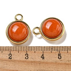 Природного нефрита окрашенных подвески STAS-L022-398B-G