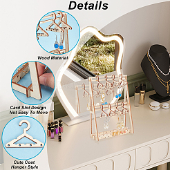 Вешалка для сережек из дерева&nbsp;EDIS-WH0021-17A