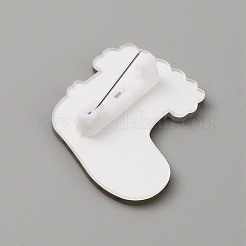 Spilla natalizia in acrilico&nbsp;JEWB-WH0030-12B