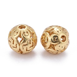 Perline filigrana in ottone&nbsp;KK-Z009-05G
