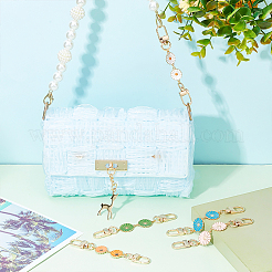 5 шт. 5-х стильные удлинители для ремешка кошелька из сплава и эмали FIND-PH0006-22