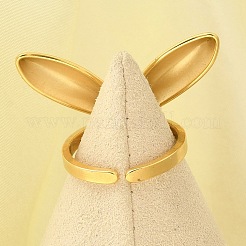 Открытая манжета из нержавеющей стали 304 для женщин&nbsp;LS-RJEW-B109-02G-04