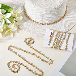 S-образные стеклянные стразы и железные цепочки-чашки DIY-WH20032-25G-02