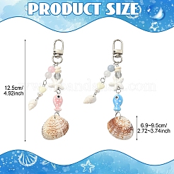 Adornos colgantes de porcelana hecha a mano&nbsp;HJEW-YW00516-01