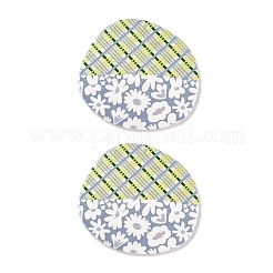 Акриловые подвески с принтом в клетку OACR-T028-05C