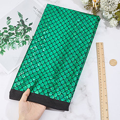 1 m Spandex-Stoff mit Fischschuppenmuster&nbsp;DIY-CY0003-51B