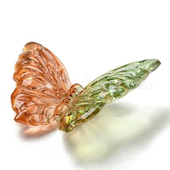 Двухцветные прозрачные акриловые бусины&nbsp;X-OACR-E041-06E