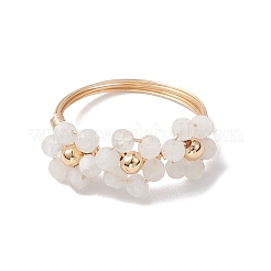 Перстни из натурального лунного камня RJEW-TA00198-03