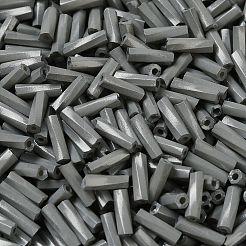 Backfarbe Glas Twist Signalhornperlen&nbsp;SEED-C004-02O