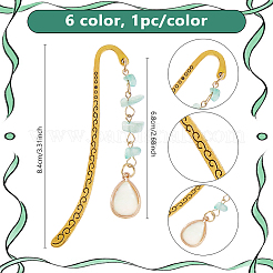 Закладки из сплава 6 шт. AJEW-DC00020