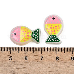 Выпечка окрашенные стеклянные бусины LAMP-F036-02E