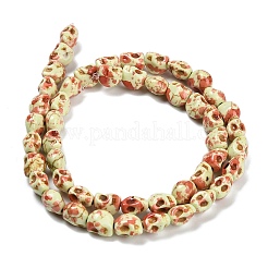 Синтетических нитей бирюзовые бусы TURQ-F019-02F